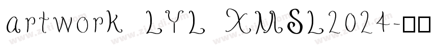 artwork LYL XMSL2024字体转换